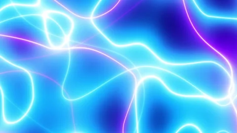 3d animation of abstract background with ascending colorful neon glowing lines Stock Footage 347716117