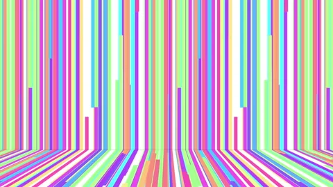 3d animation of abstract background with colorful animated lines Stock Footage 259883387