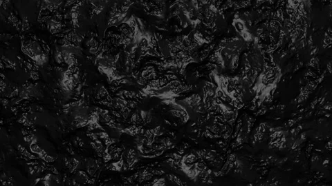 3D Animation of abstract black jelly liquid. Dark matter, oil or petrol motion. Stock Footage