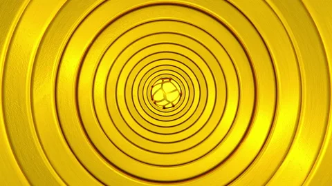 3D animation of abstract golden background. Looped Video stock 107532374