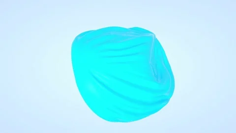 3D Animation of Abstract Liquid Smooth Wavy Ball 動画素材 146024269