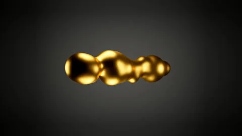 3D animation of abstract liquid volume objects Stock Footage 280576583