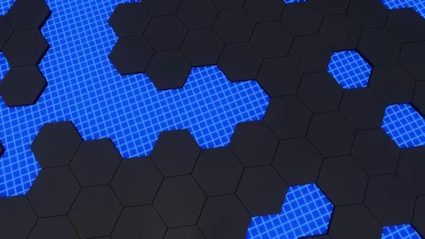 3d animation of abstract modern background honeycomb pattern Stock Footage 109149945