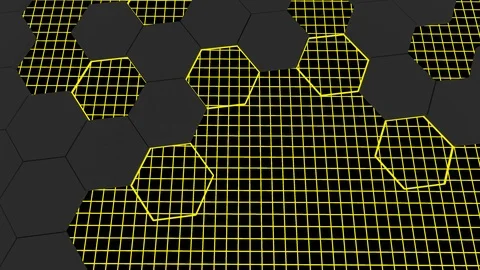 3d animation of abstract modern background honeycomb pattern Stock Footage 109150119