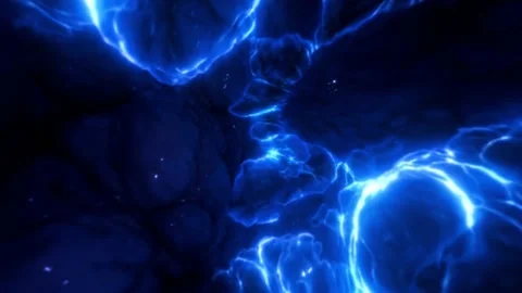 3D animation of the abstract morphing shape. Nebula Colourful and organic flow Stock-Footage 233566461