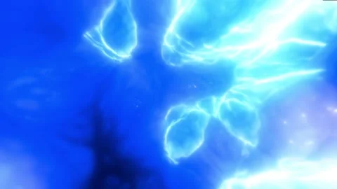 3D animation of the abstract morphing shape. Nebula Colourful and organic flow Stock Footage 233568747