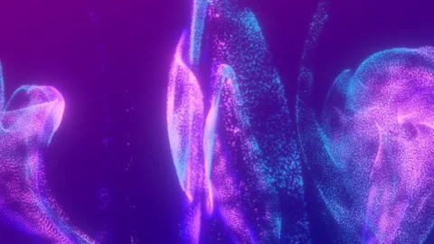 3D animation of abstract multi-colored flowing liquid. Stock Footage 259717980