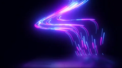 3D animation, Abstract neon background w... | Stock Video | Pond5