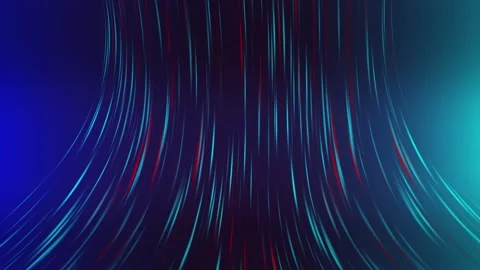 3d animation, abstract neon background, blue red ribbons randomly appear. Stock Footage 252313457