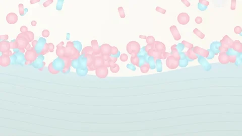 3D Animation Of Abstract Plaque Formation And Particle Accumulation 動画素材 340803929