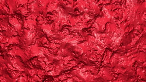 3D Animation of abstract red jelly liquid with waves. Stock Footage 106316220