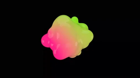 3D animation of Abstract smooth liquid shape. Stock Footage 166281912