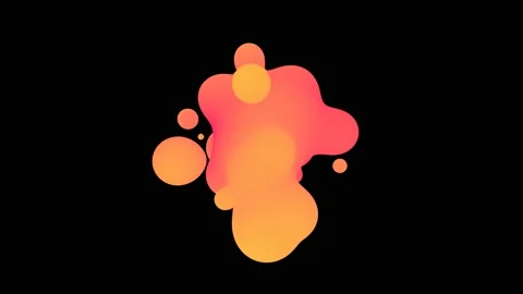 3D animation of Abstract smooth liquid shape. Video stock 182540413