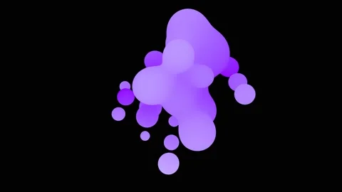 3D animation of Abstract smooth liquid shape. 4k seamless loop 3D animation. Stock Footage 194161977