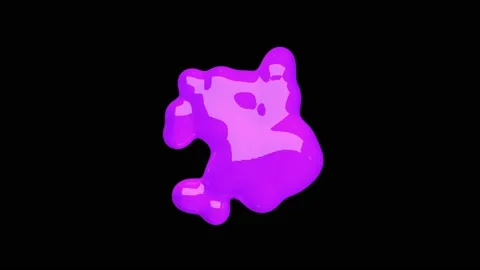 3D animation of Abstract smooth liquid shape. Seamless loop 3D animation. Stock Footage 208608476
