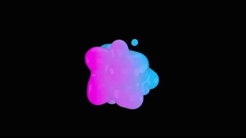 3D animation of Abstract smooth liquid shape. Stock Footage 220955984