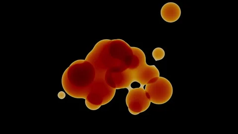 3D animation of abstract smooth volume object with transparent material Stock Footage 269963428