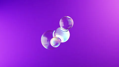 3D animation of abstract smooth volume object with reflective glassy material Stock Footage 270133067