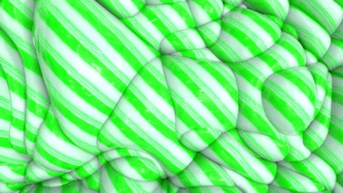 3d animation of abstract striped background. Lollipop wavy surface with ripples. Stock Footage 128659931