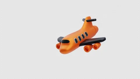 3D Animation of Aeroplane Stock Footage 293562790