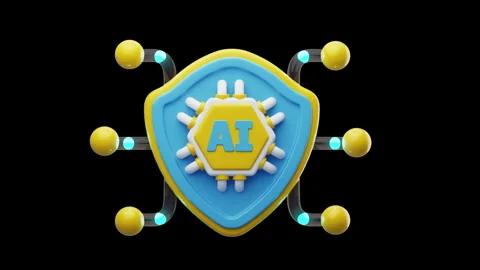 3D Animation of AI Protection Stock Footage 286978436