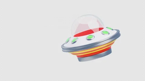3D Animation of Alien spaceship Stock Footage 312442193