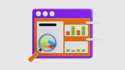 3D Animation of Analysis And Research Chart Of Big Data Stock Footage 294843919