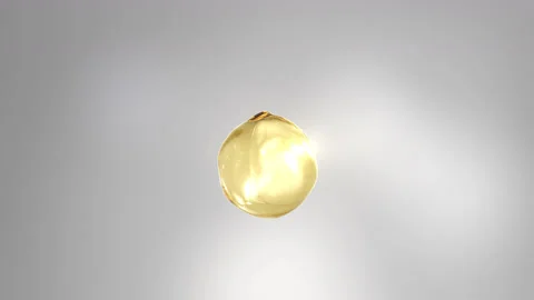 3D animation and rendering droplet collagen vitamin movement from dropper. Stock Footage 234071906