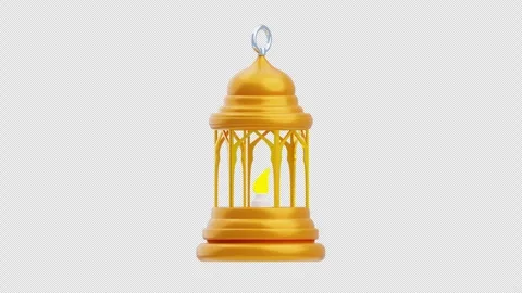 3D Animation of Arabic Lamp Stock Footage 304725422