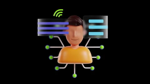 3D Animation of Artificial Intelligence Stock Footage 286766026