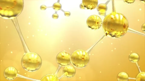 3D Animation Atom molecules flying into camera, crystal glass network particles  Stock Footage 167748493
