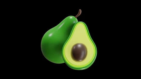 3D Animation of Avocado Stock Footage 286766028