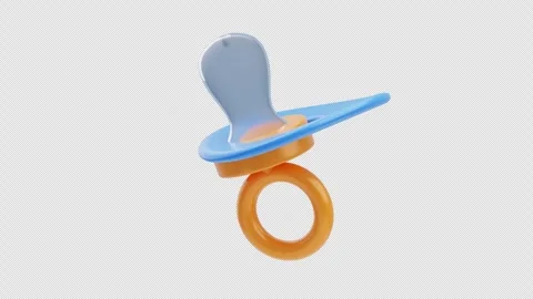 3D Animation of Baby Pacifier Stock Footage 308428658