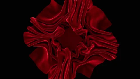 3D Animation of the background with fabric. Stock Footage 235437599