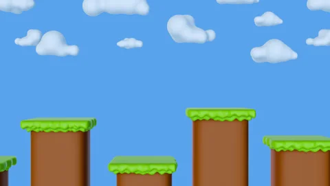 3d animation background for game. Stock Footage 296096082