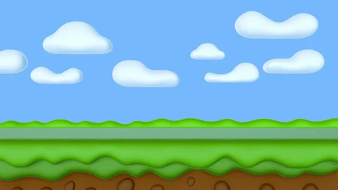 3d animation background for game. Stock Footage 296096888