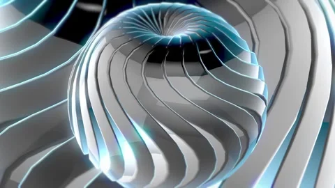 3D Animation of Background Rotation of Abstract Floating Objects 02. 4K 스톡 동영상 297291869