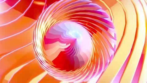 3D Animation of Background Rotation of Abstract Floating Objects 03. 4K Video stock 297291872