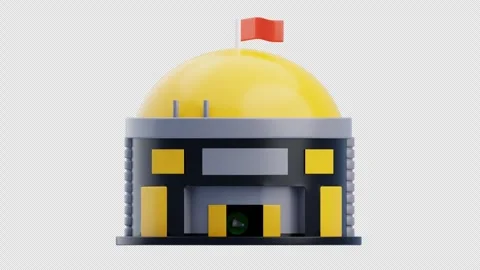 3D Animation of Badminton Stadium Stock Footage 300060978