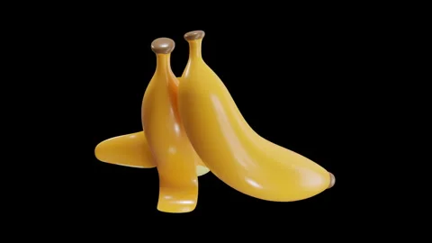 3D Animation of Banana Stock Footage 286766610