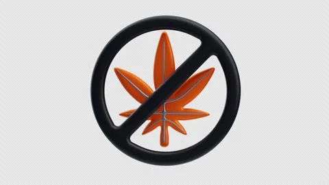 3D Animation of Banned Marijuana Stock Footage 293561407