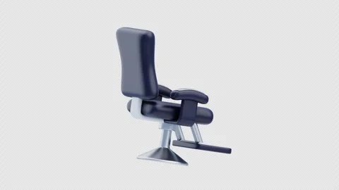 3D Animation of Barber Chair Stock Footage 301958909