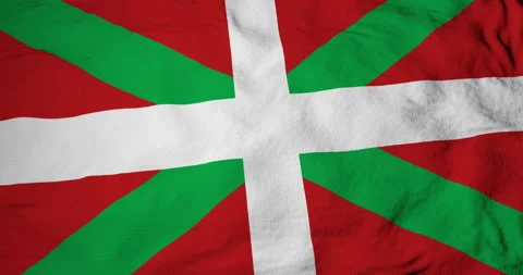 3D animation of a Basque flag Stock Footage 131479450