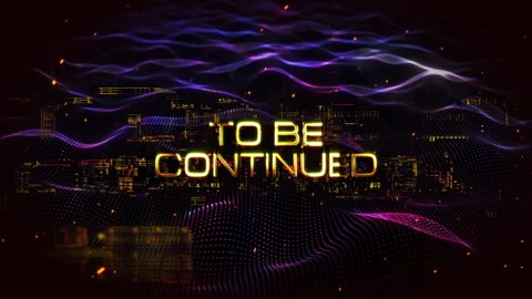 3D animation of To be continued golden text light animation Video stock 309459418