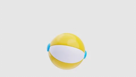 3D Animation of Beach Ball Stock Footage 310831400