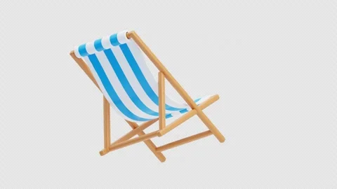 3D Animation of Beach Chair Stock Footage 310831502