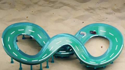 3d animation on a beach for a summer background with text space Video stock 265859412