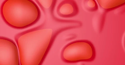 3D animation of beautiful bubbles red, abstract Animation gradient 動画素材 126086508