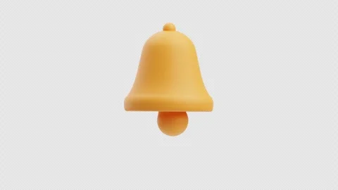 3D Animation of Bell Notification Stock Footage 316947673