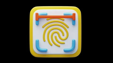 3D Animation of Biometric Scan Stock Footage 286980028